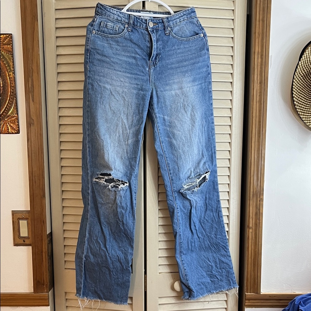 Abound Classic Denim Jeans with Silver Button